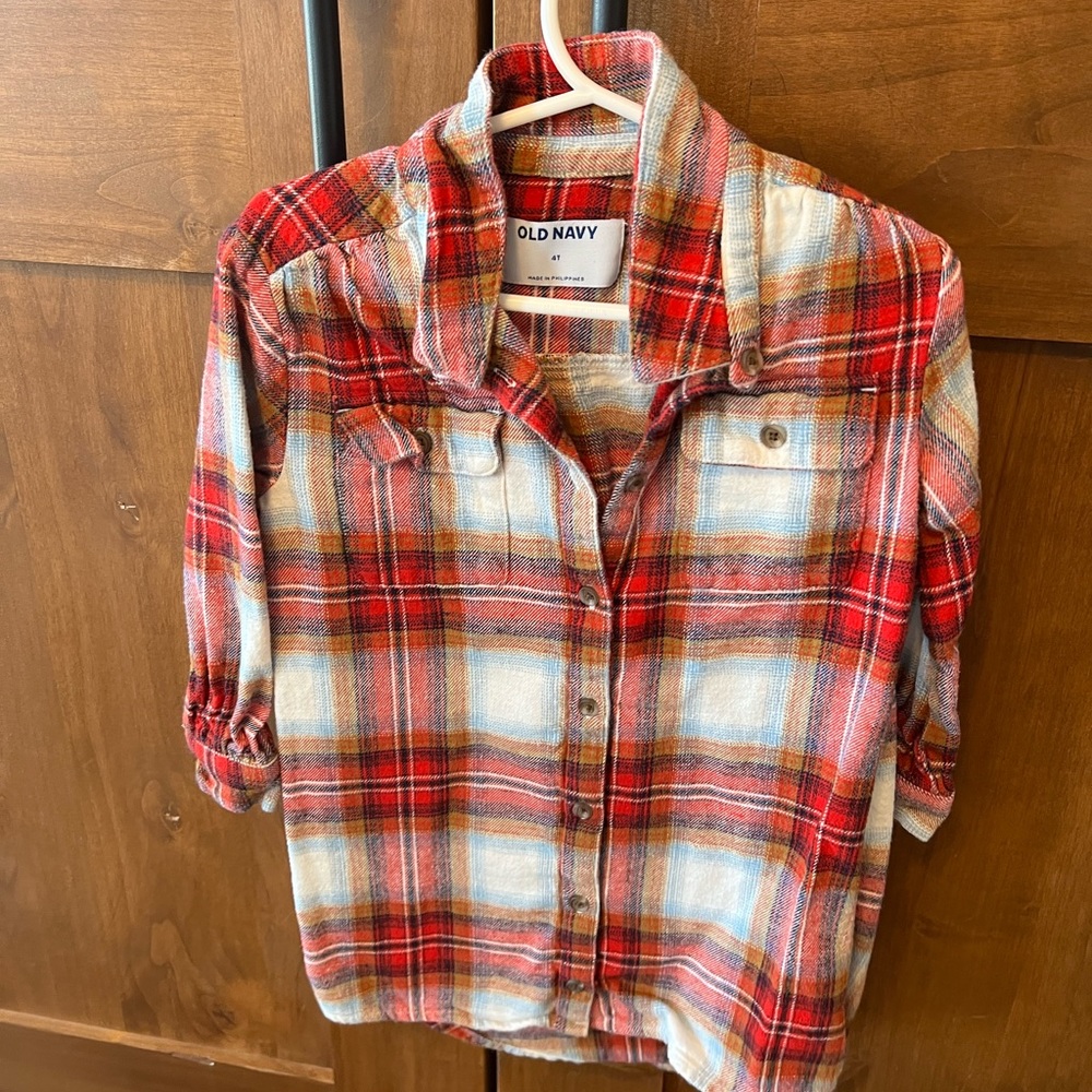 Adorable Old Navy toddler flannel dress.